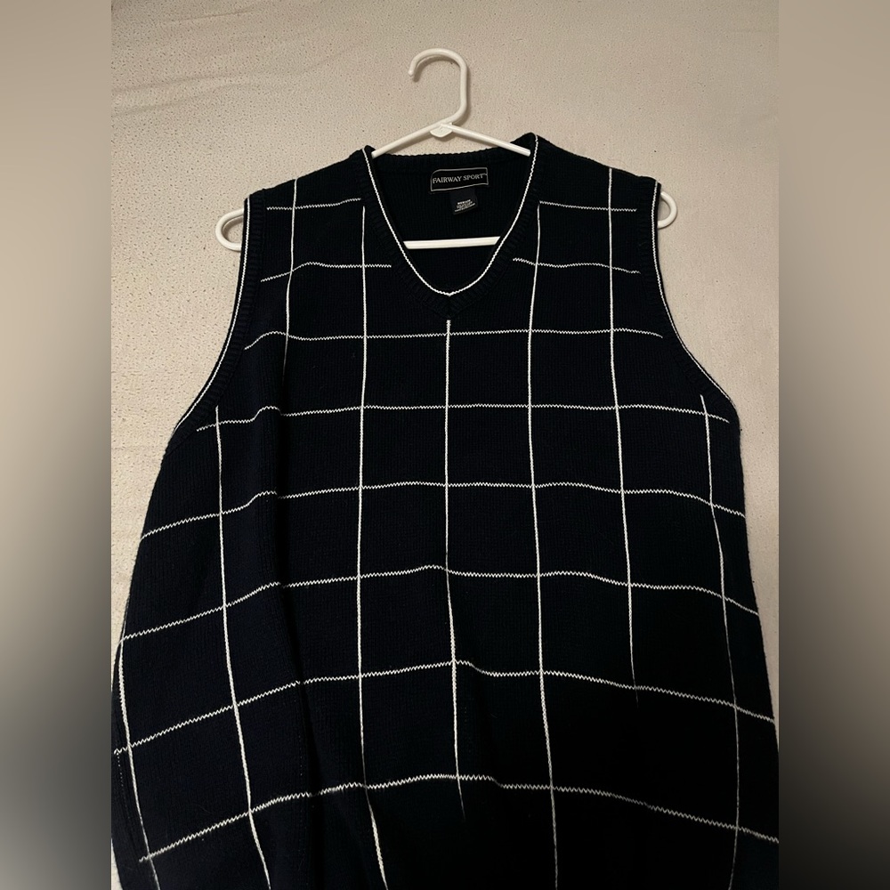 Vintage Striped Sweater Vest